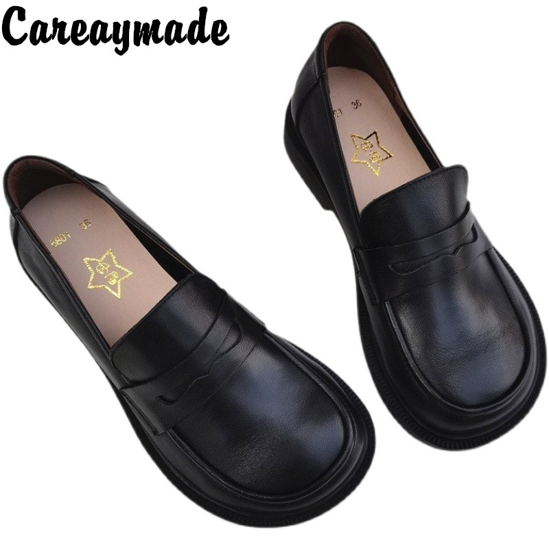 Men'S Shoes With Toes - Careaymade-gündelik kadın ayakkabısı Oxford ayakkabı üzerinde