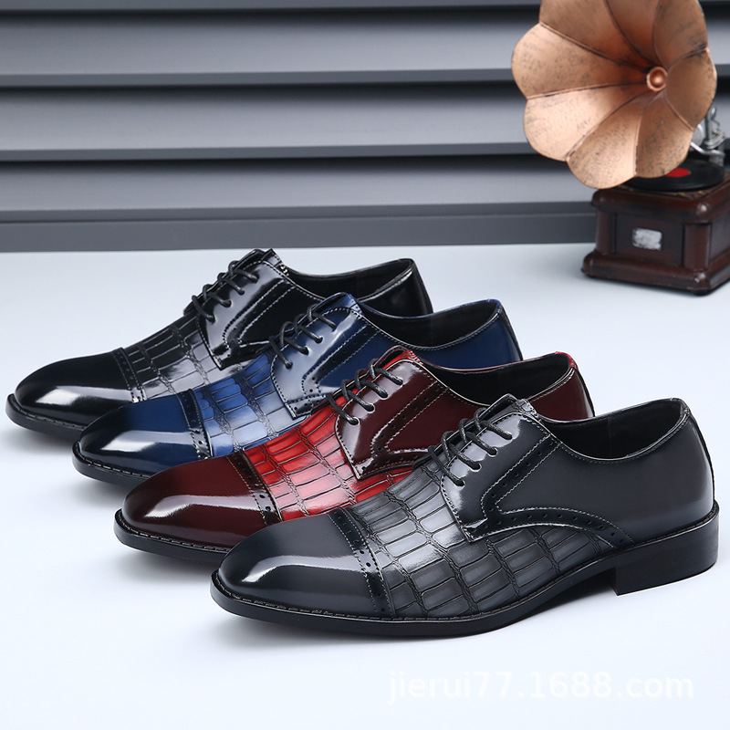 Men'S Shoes Crocs - Erkek Siyah Timsah Desenli Kapalı Burunlu