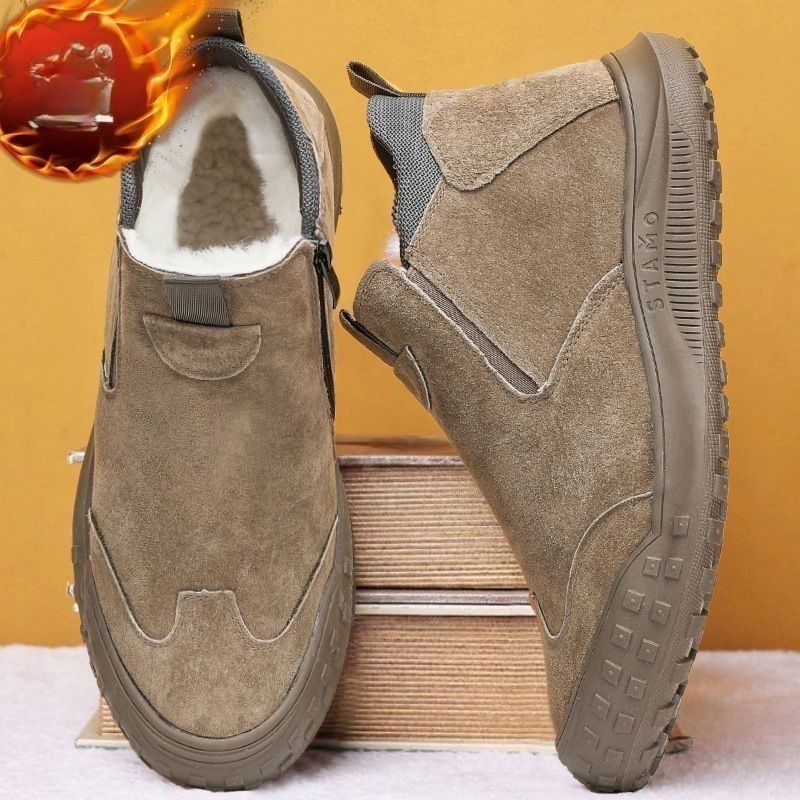 Men'S Shoes Loafers Casual - Kış erkek ayakkabıları peluş sıcak pamuklu
