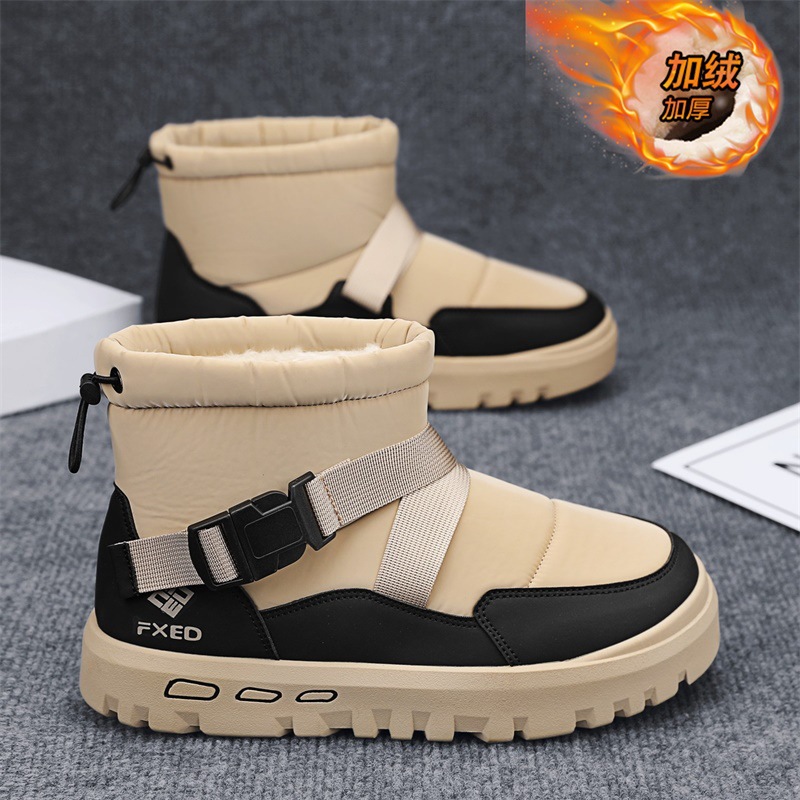 Men Shoes Online - Kışlık Erkek Yüksek Bilekli Kalın Tabanlı