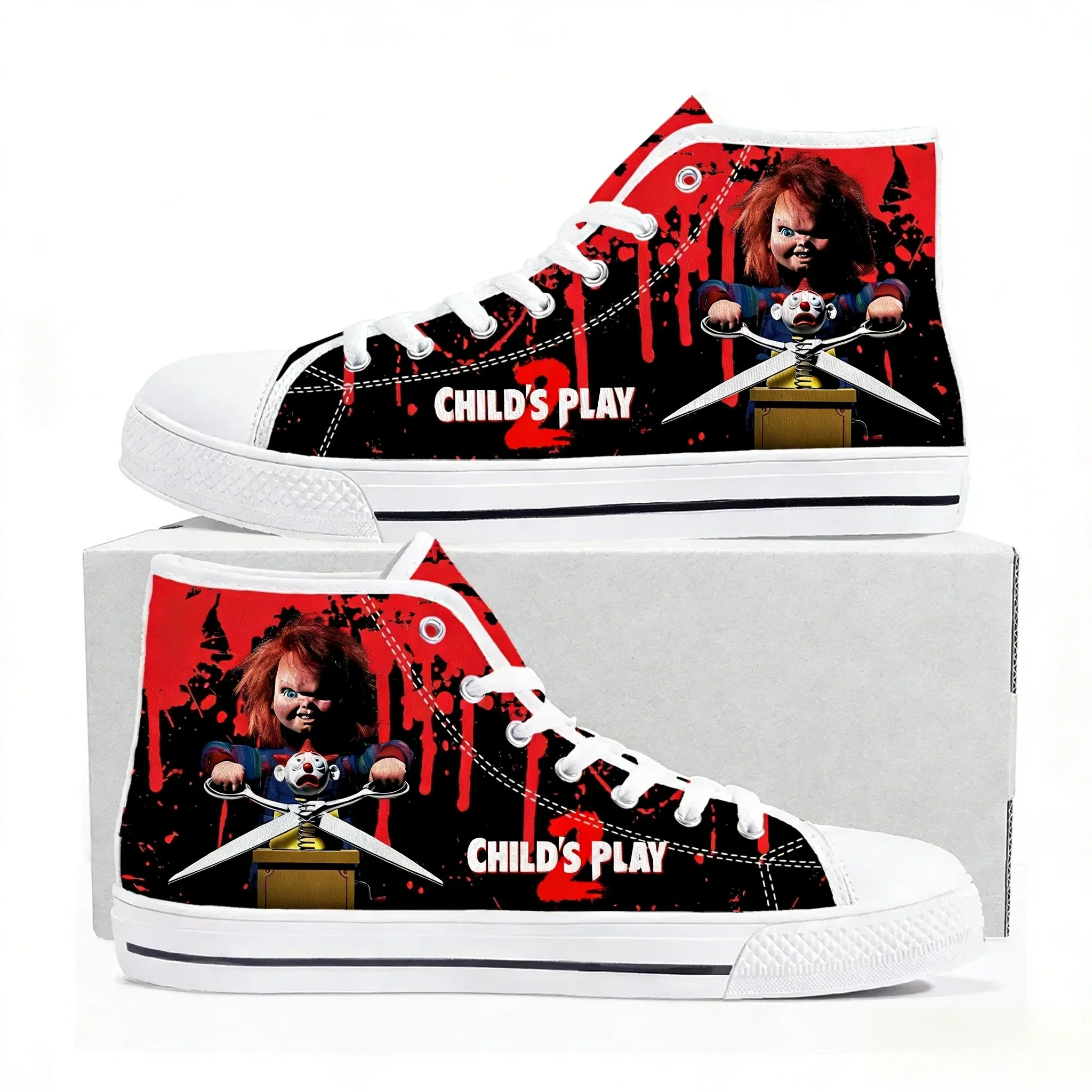 Canvas Sneaker High - Korku filmi Childs Play Chucky yüksek