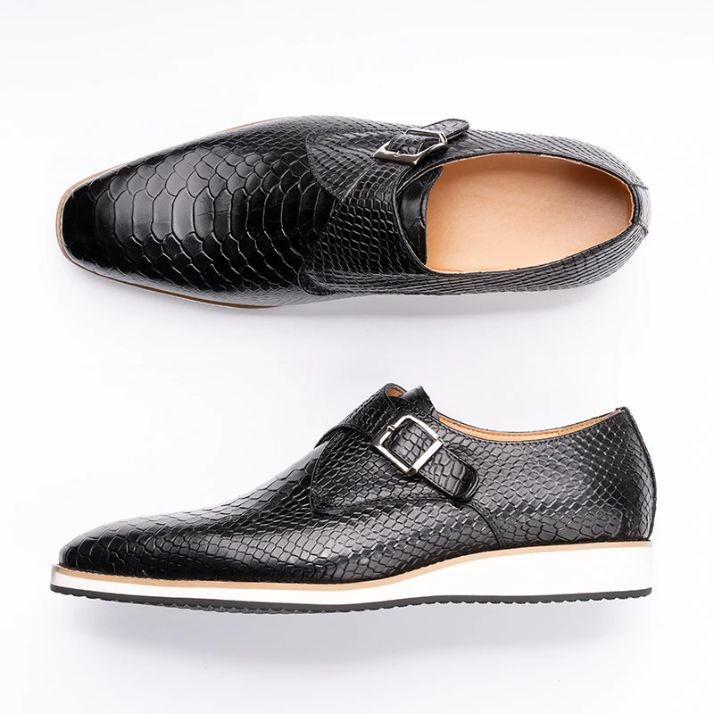 Monk Strap Shoe - Yüksek kaliteli gündelik erkek ayakkabısı el