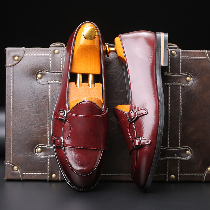 Monk Strap Shoe - Moda erkek mokasen ayakkabısı yeni el