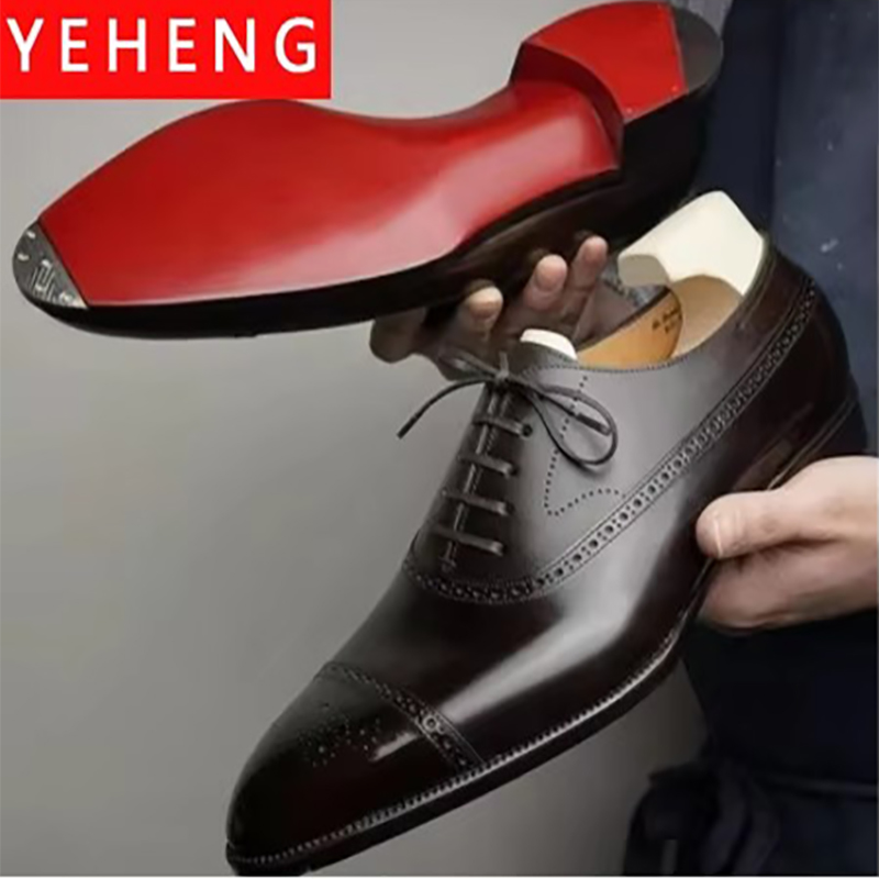 Men Shoes Red Bottom - Erkek resmi ayakkabı kırmızı taban moda