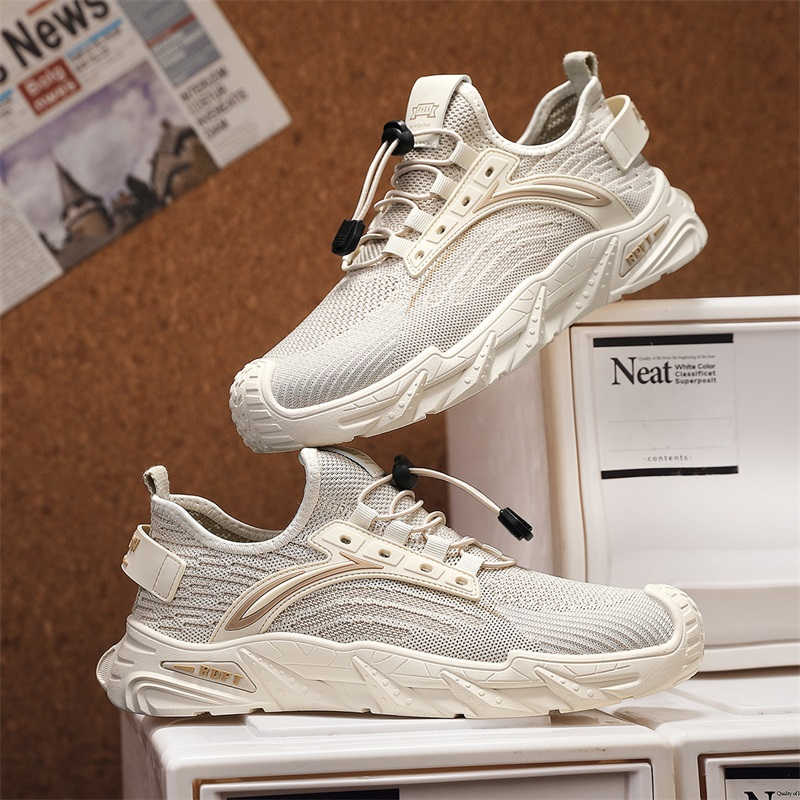 Men'S Shoes For Gym - PU Deri Kalın Topuklu Yeşil Spor