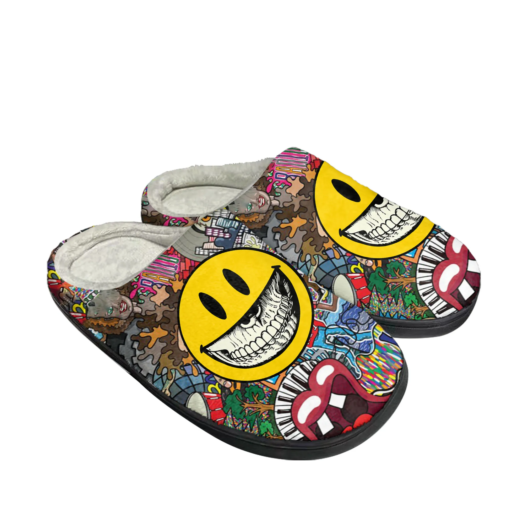 Men Shoes High - Sokak Sanatı Graffiti Ev Pamuk Terlik