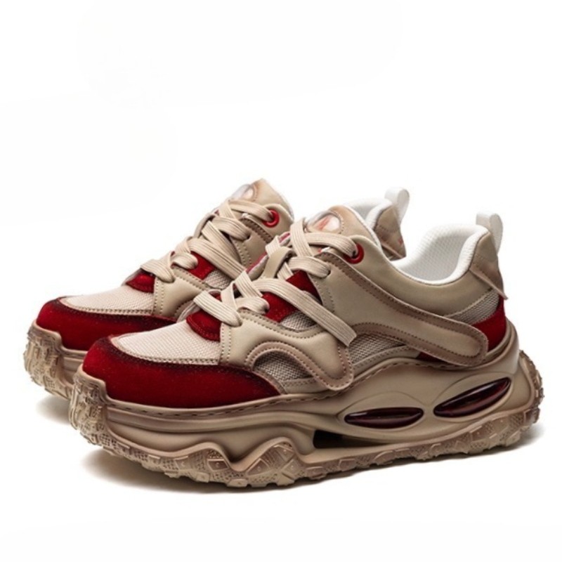 Men Shoes Red Bottom - Avrupa Tarzı Günlük Spor Ayakkabı Kırmızı