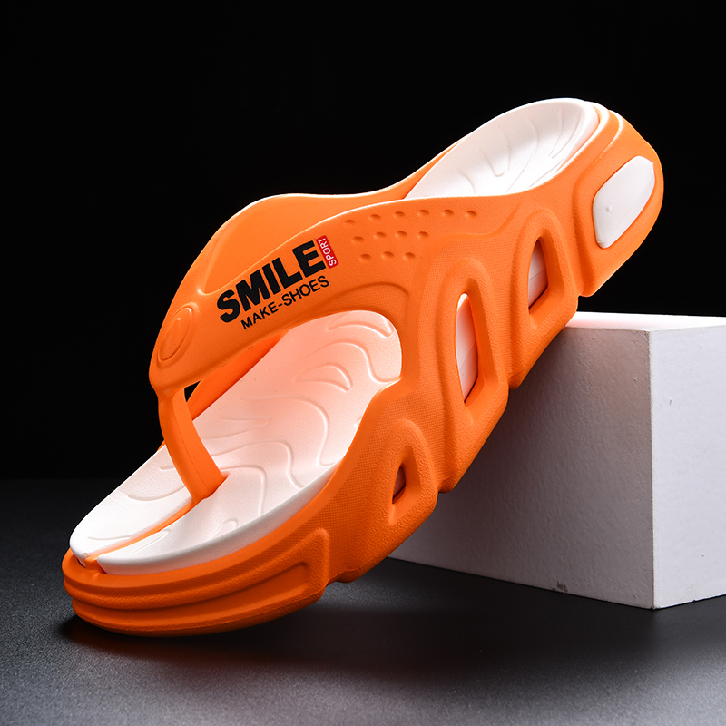 Men'S Shoes Popular - Yaz turuncu platform terlik erkekler rahat
