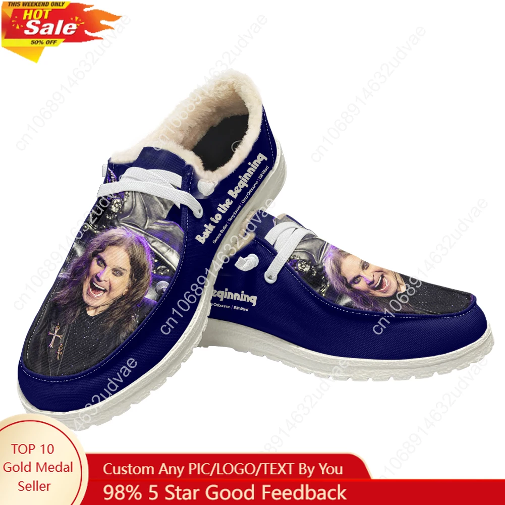 Men'S Shoes Loafers Casual - Ozzy Osbourne 1948-2025 Peluş Loafer'lar Erkek