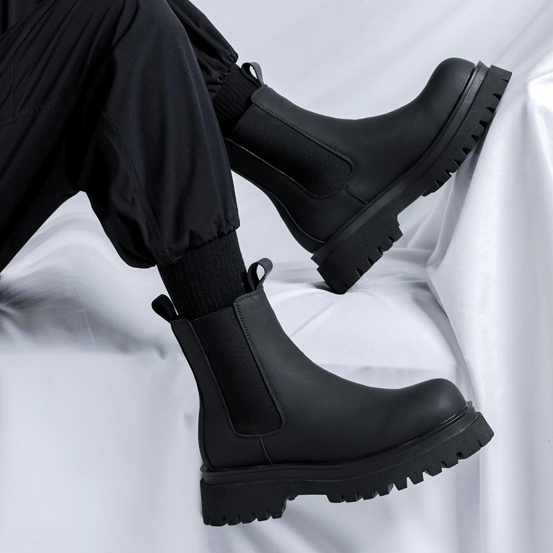 Men Shoes 2026 - 2026 Platform Siyah Yüksek Bilekli Botlar