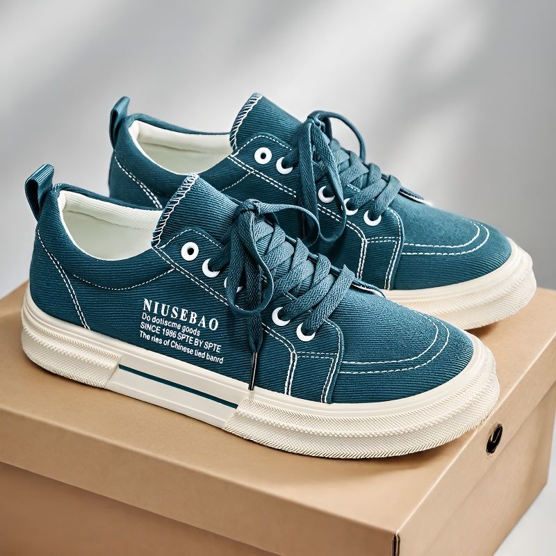 Men'S Shoes For Gym - Tüm Gün Konforlu Dokuma Düz Ayakkabılar