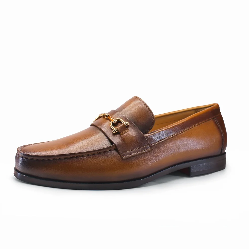 Men'S Shoes With Toes - Erkek Loafer'lar Elbise Ayakkabı yuvarlak burunlu