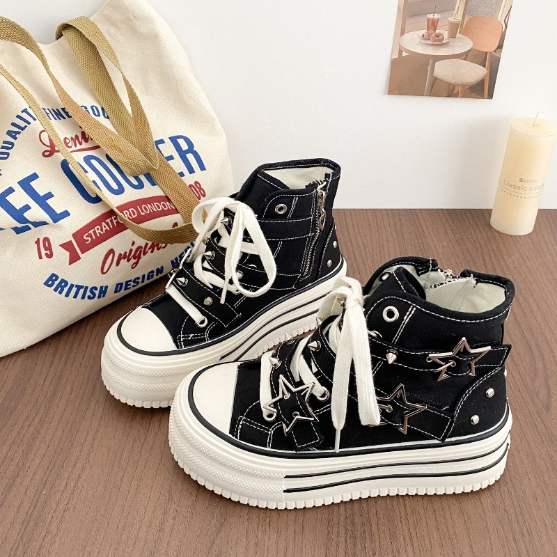 Kadın Ayakkabıları Yeni Kore V - Canvas Sneaker High incelemesi ve fiyatı