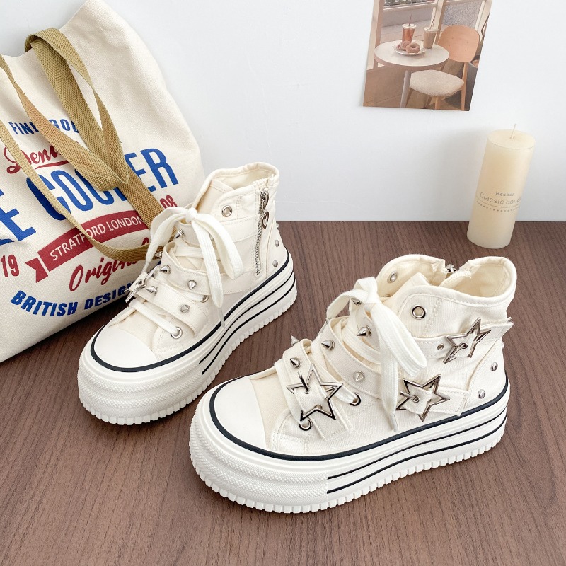 Kadın Ayakkabıları Yeni Kore V - Canvas Sneaker High incelemesi ve fiyatı
