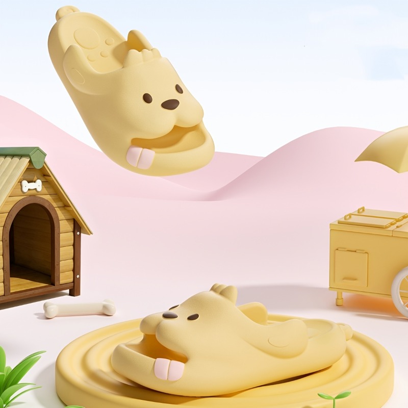 Sevimli Köpek Karikatür Terlik - Men'S Shoes Non Slip incelemesi ve fiyatı