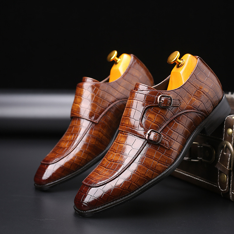 Patent deri erkek loafer'lar d - Monk Strap Shoe incelemesi ve fiyatı