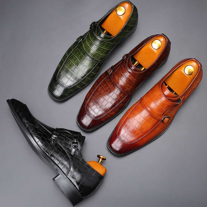 Patent deri erkek loafer'lar d - Monk Strap Shoe incelemesi ve fiyatı