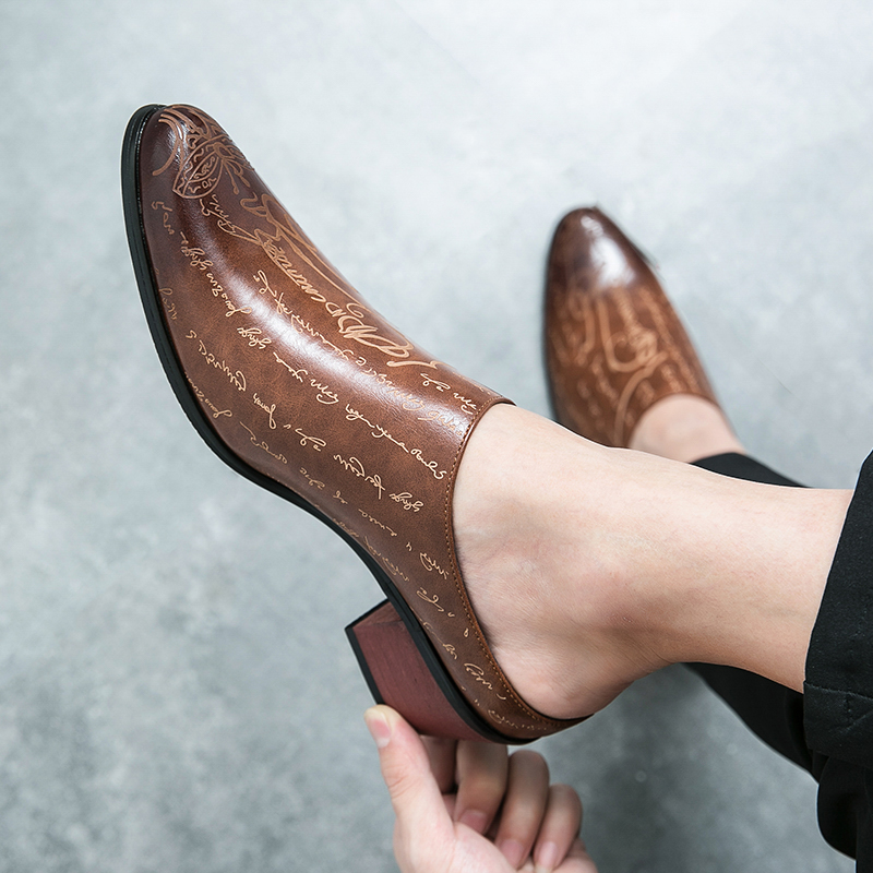 Erkekler Kahverengi Deri Katır - Men'S Shoes With Toes incelemesi ve fiyatı