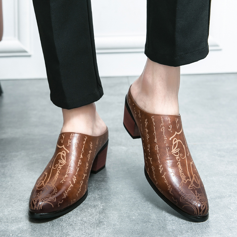Erkekler Kahverengi Deri Katır - Men'S Shoes With Toes incelemesi ve fiyatı