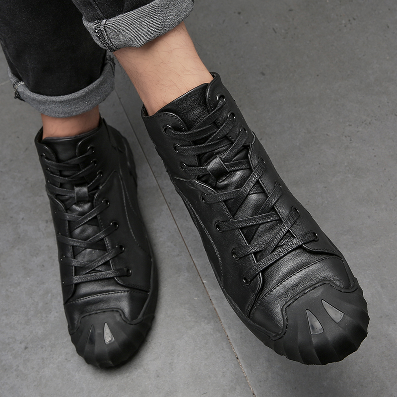 Hakiki Deri Günlük Kısa Botlar - Men'S Shoes Loafers Casual incelemesi ve fiyatı