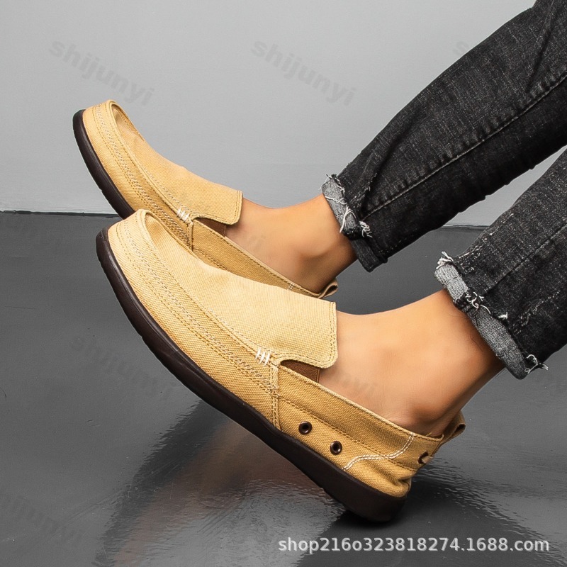 Sonbahar erkek kanvas rahat ay - Men'S Shoes Loafers Casual incelemesi ve fiyatı