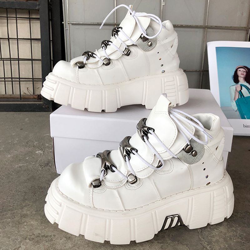 2026 Kadın Gotik Deri Ağır Met - Men'S Shoes Loafers Casual incelemesi ve fiyatı